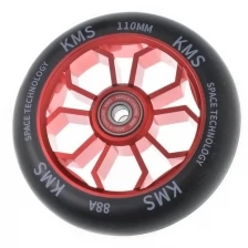 Колесо для трюкового самоката kms sport 110 мм алюминий красный медуза 5996